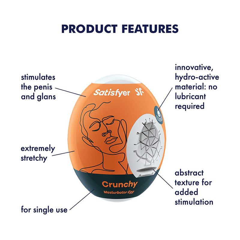 Masturbation Egg 3-pack Crunchy