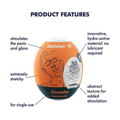 Masturbation Egg 3-pack Crunchy