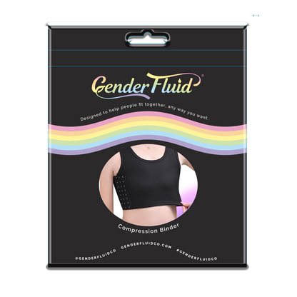 Gender Fluid Chest Binder Black- 3XLarge