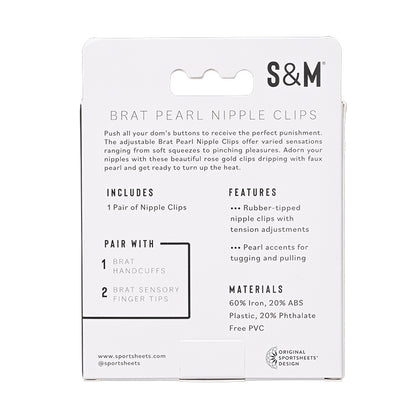 Brat Pearl Nipple Jewelry