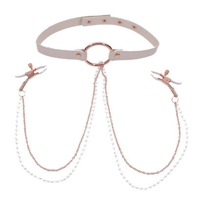 Peaches 'n CreaMe Collar with Nipple Clamps