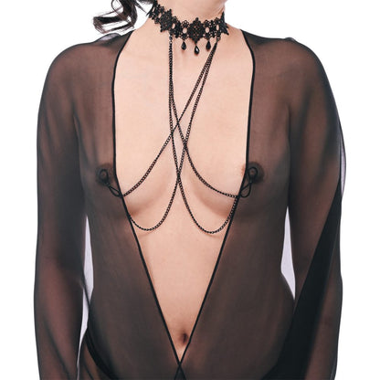 Collar with Nipple Ties