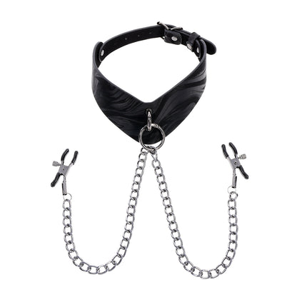Velvet Noir Collar & Removable Clamps