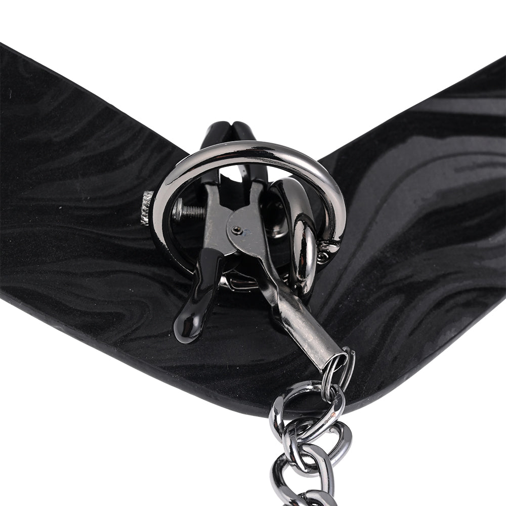 Velvet Noir Collar & Removable Clamps
