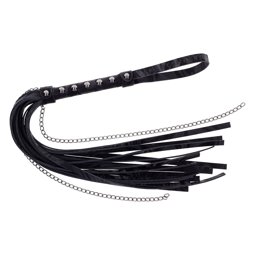 Velvet Noir Chain Flogger