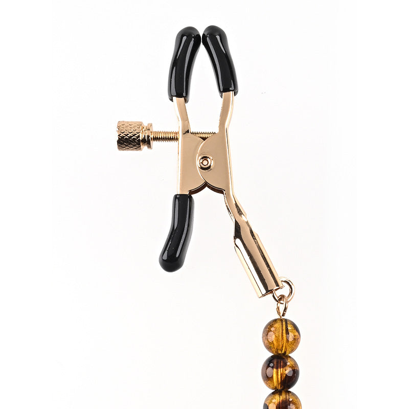 Sincerely Amber Beaded Nipple Jewelry