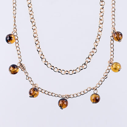 Sincerely Amber Chain Nipple Jewelry