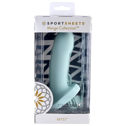 Myst 5" Vibrating Silicone Dildo Sky