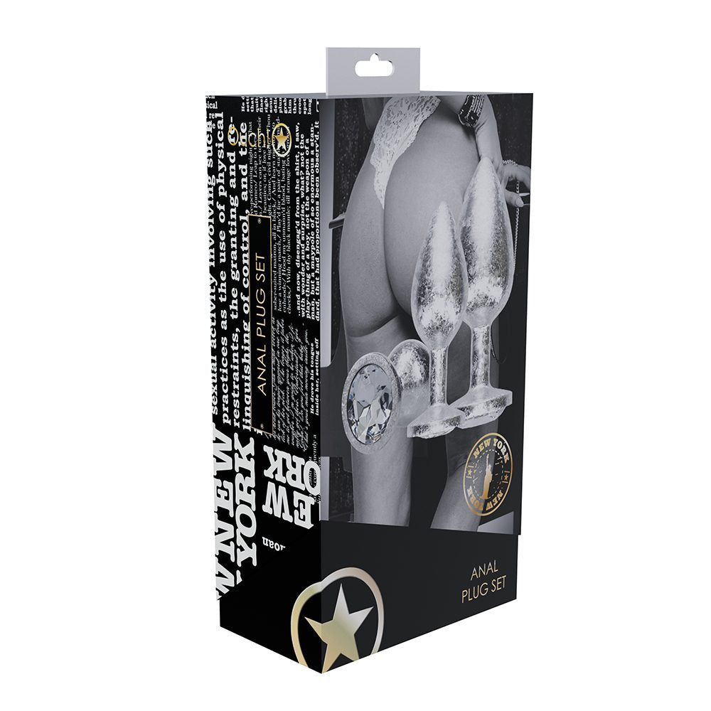 New York Collection Metal Anal Plug Set Silver
