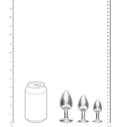 New York Collection Metal Anal Plug Set Silver