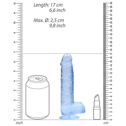 6" Realistic Dildo with Balls