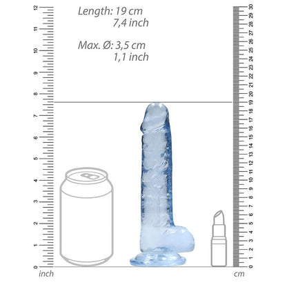 7" Realistic Dildo with Balls
