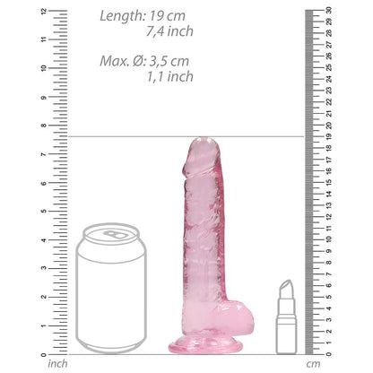 7" Realistic Dildo with Balls