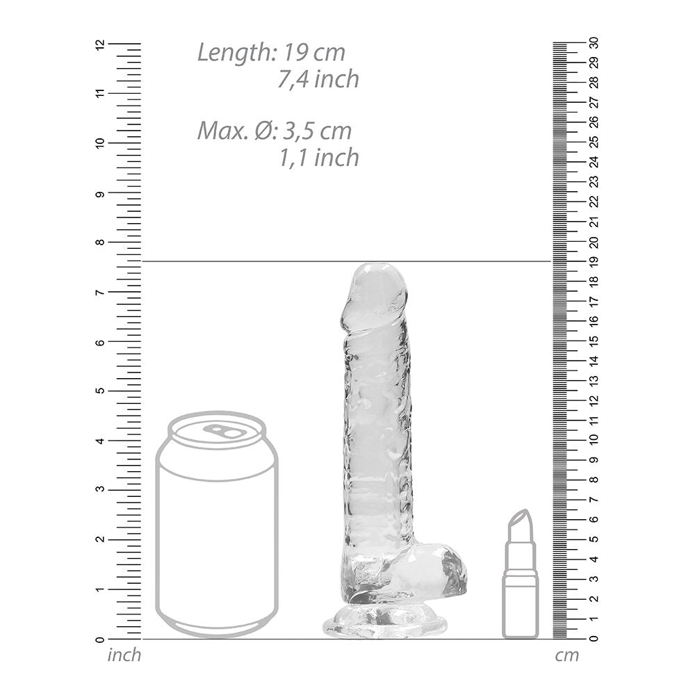 7" Realistic Dildo with Balls