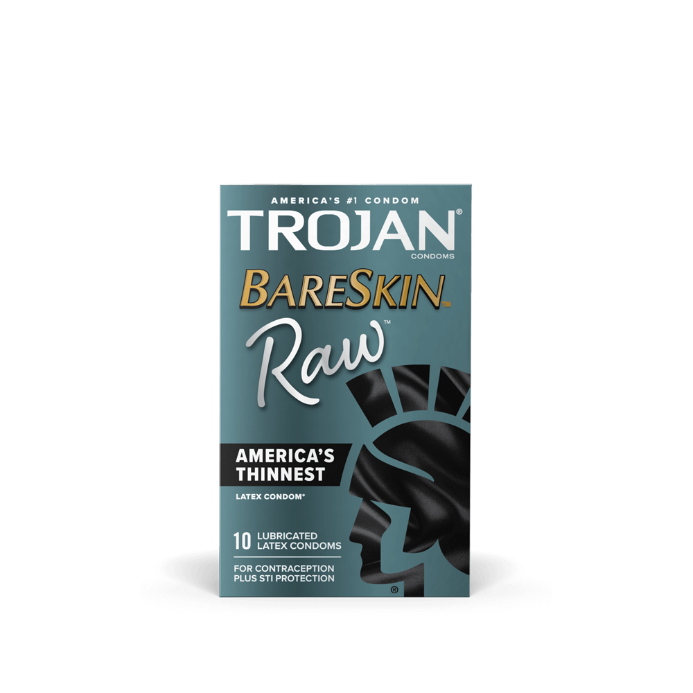 Trojan Bareskin Raw Condoms - 10pk
