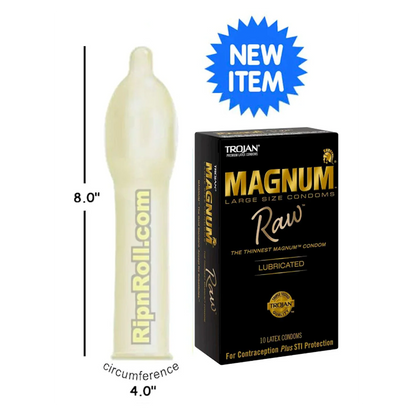Trojan Magnum Raw Condoms - 10pk