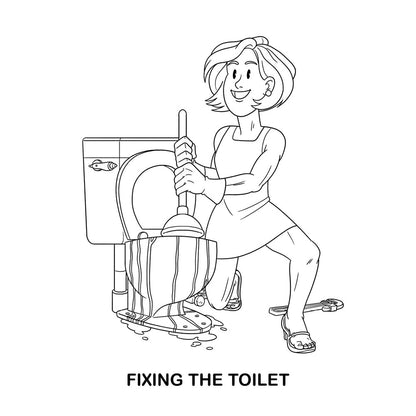 Adults Doing Adult Shit Colouring Book