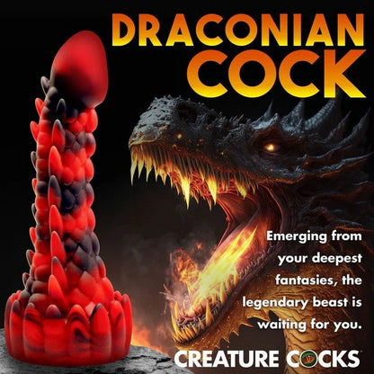Creature Cock Demon Rising Scaly Dragon Silicone Dildo