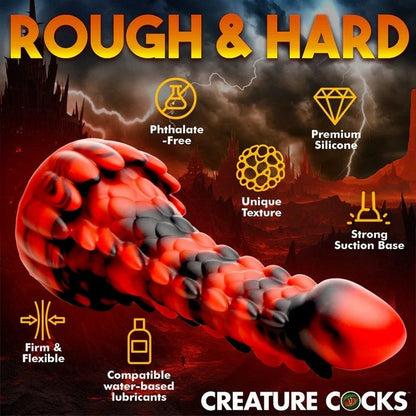 Creature Cock Demon Rising Scaly Dragon Silicone Dildo