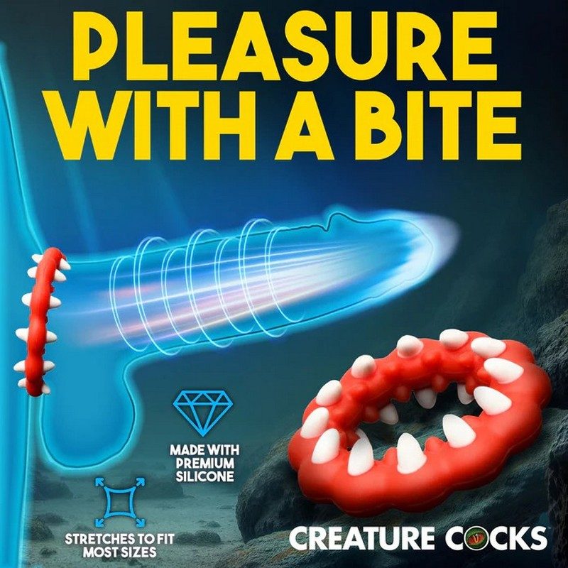 Creature Cock Fangs Silicone Cock Ring