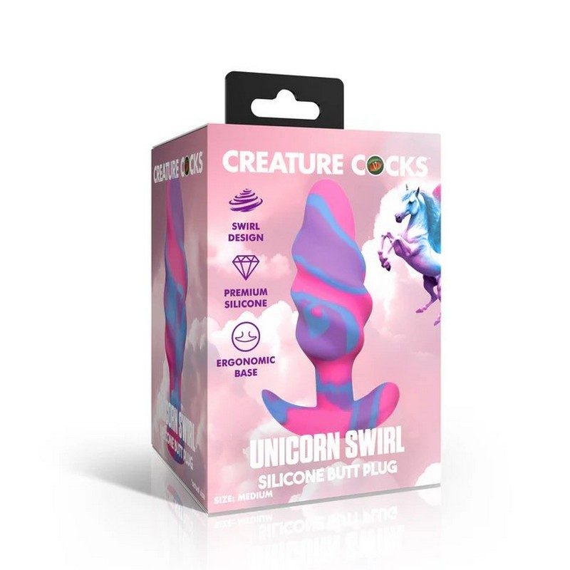 Unicorn Swirl Silicone Plug