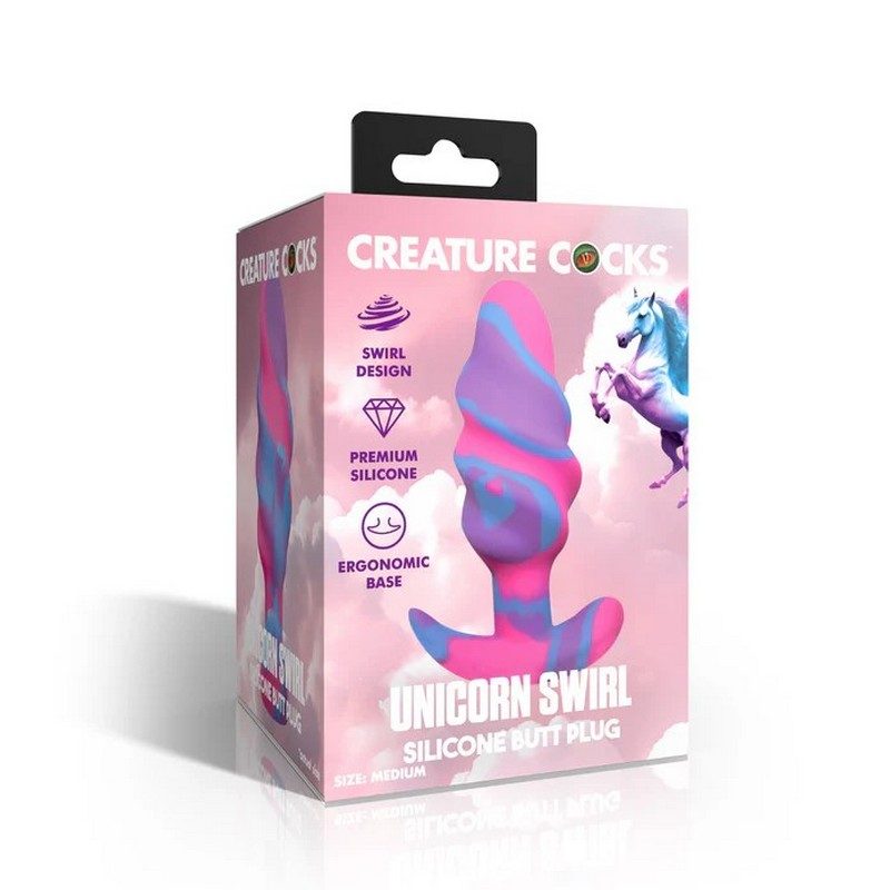 Unicorn Swirl Silicone Plug