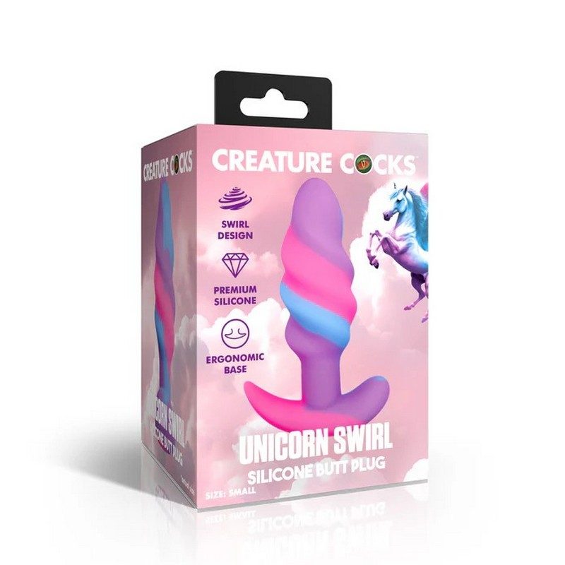 Unicorn Swirl Silicone Plug