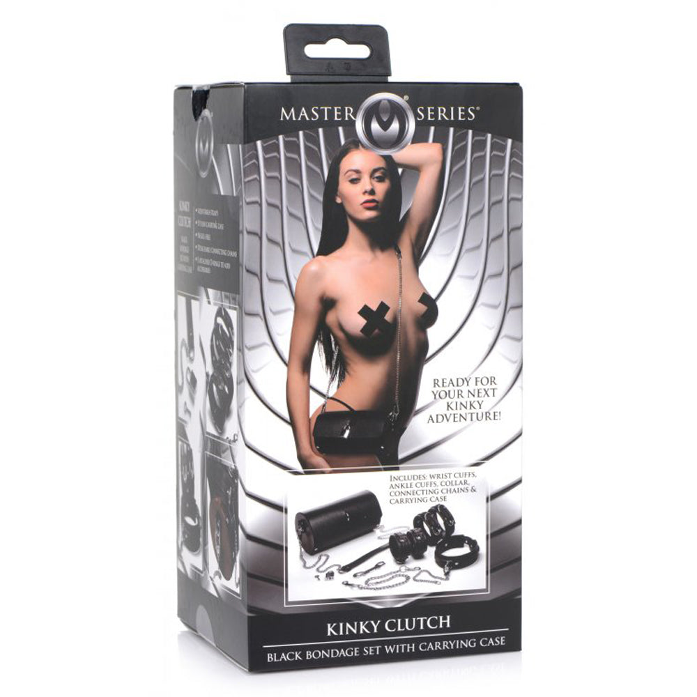 Kinky Clutch Black Bondage Set w/ Case *