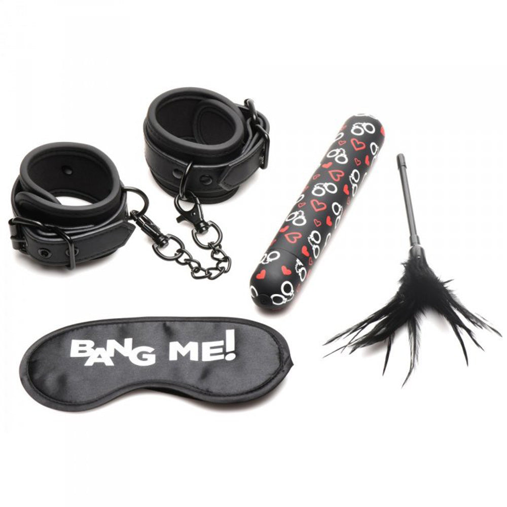 Bondage Kit - XL Bullet, Cuffs, Tickler*