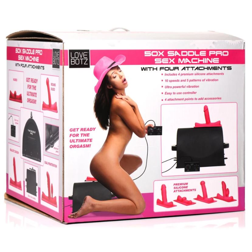 50X Saddle Pro Sex Machine w 4 Attachmnt