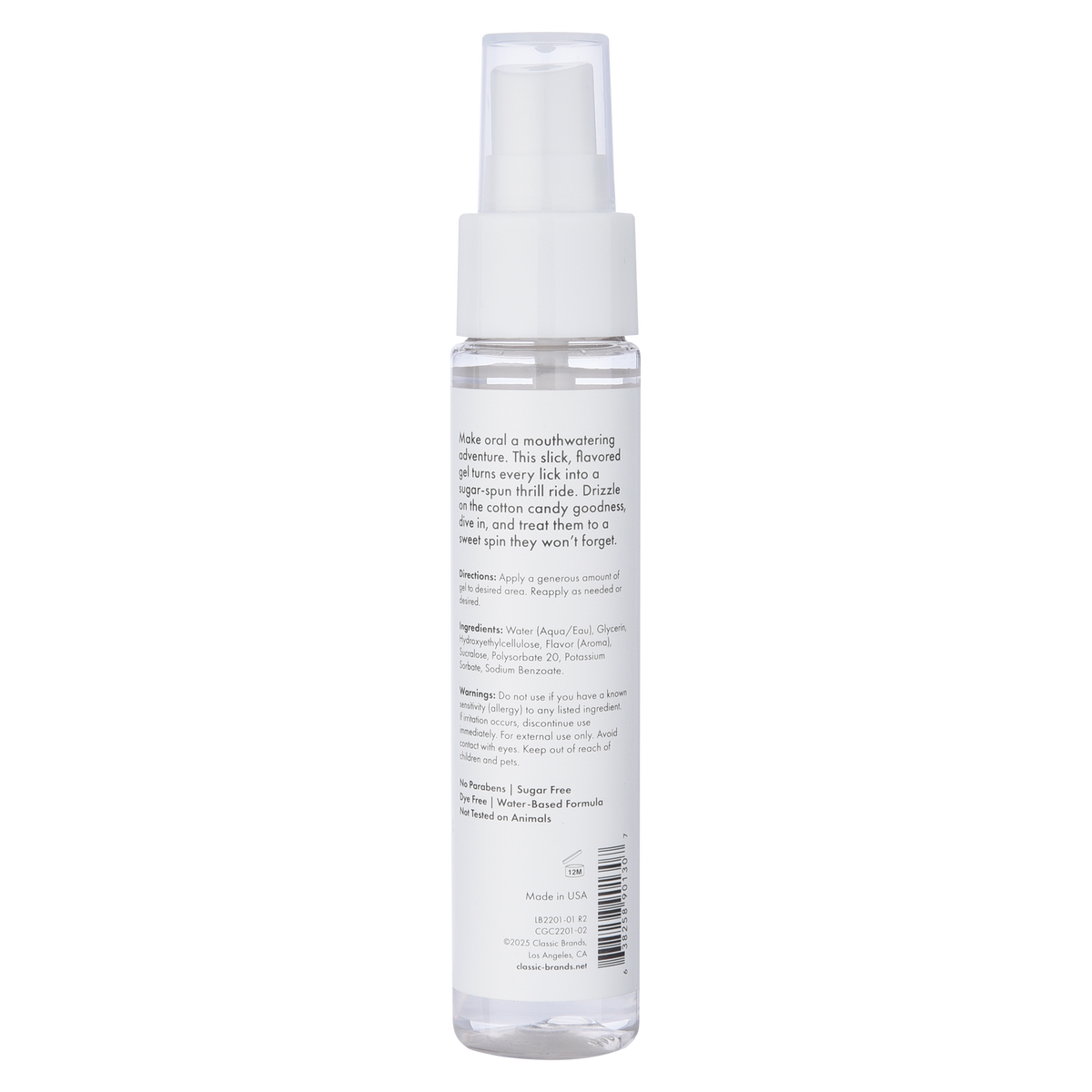 BLOW ME ORAL SEX GEL - COTTON CANDY - 2 floz | 60 mL
