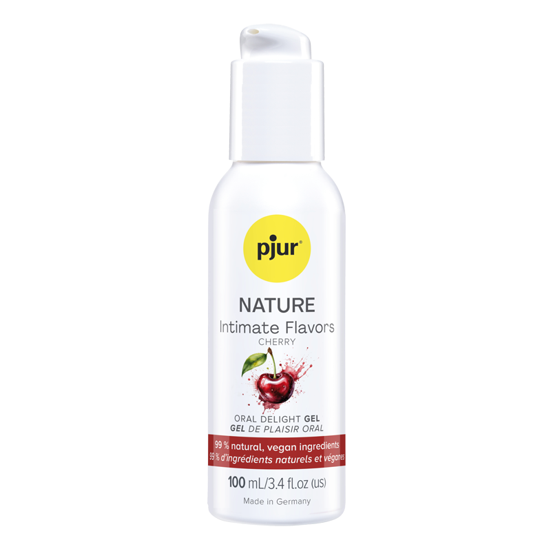 pjur NATURE Intimate Flavors Oral Delight Gel Cherry, 100ml/3.4oz