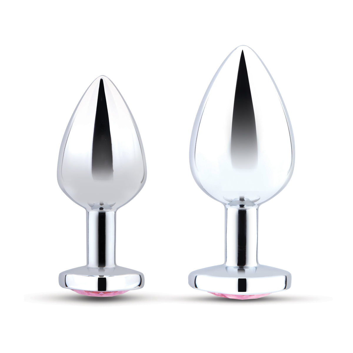 Jewel Heart Metal Butt Plug Training Set