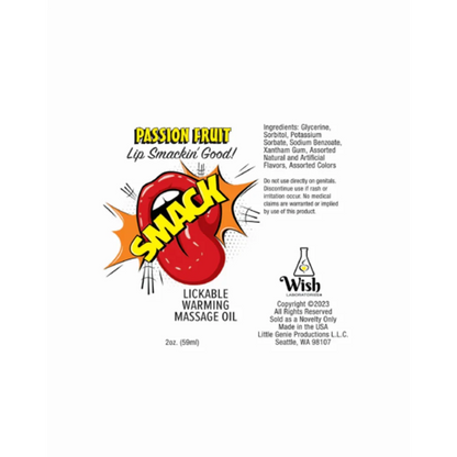 Warming & Lickable Massage Oil PassionFr