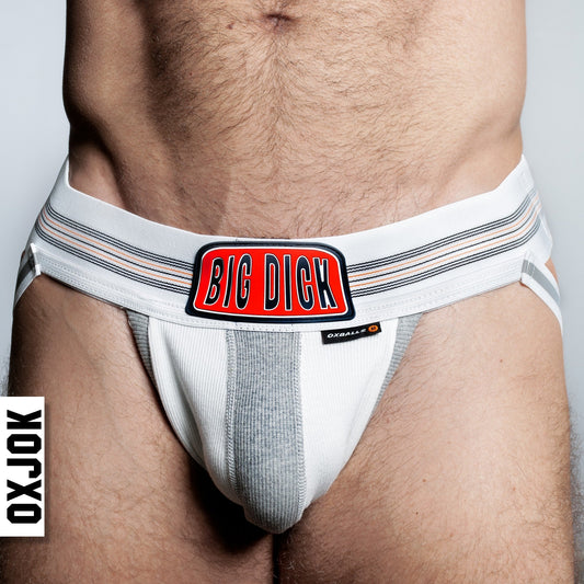 BULGER, the big pouch jock, WHITE SNOW, SMALL