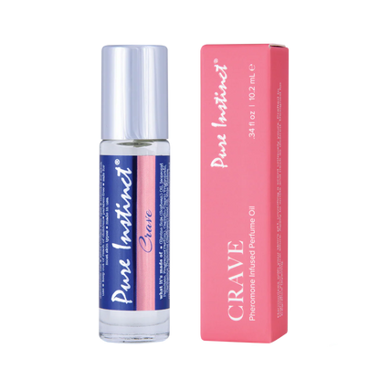 PURE INSTINCT - SIGNATURE - PHEROMONE PEFUME OIL ROLL-ON - CRAVE - 0.34 fl oz  | 10.2 mL