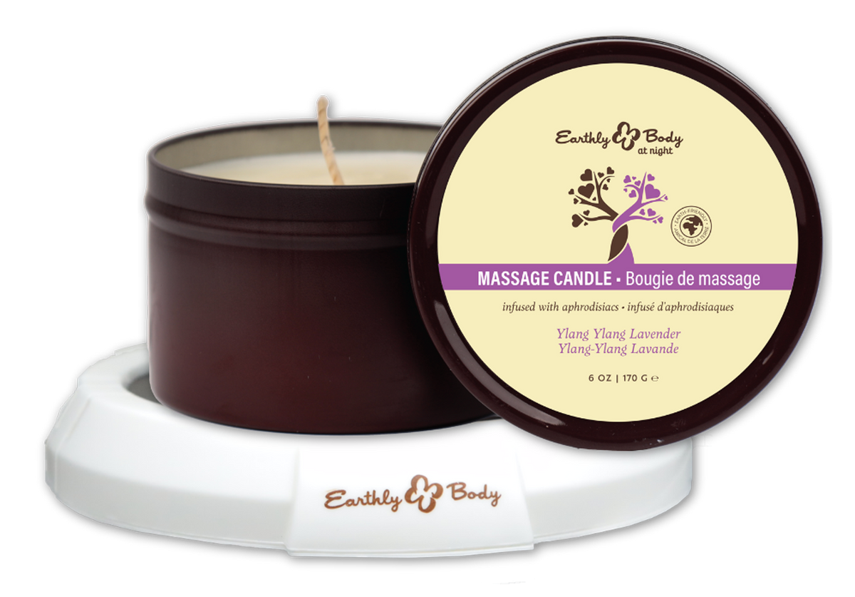 Earthly Body at Night Aphrodisiac PrePack Bath Fizzers and Candles 16pcs plus tester and candle warmer