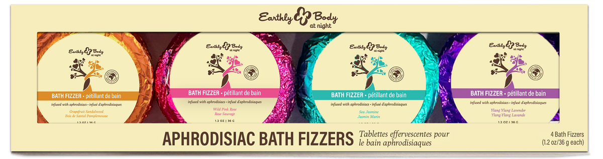 Earthly Body at Night Bath Fizzer Aphrodisiac Collection Set  4pc