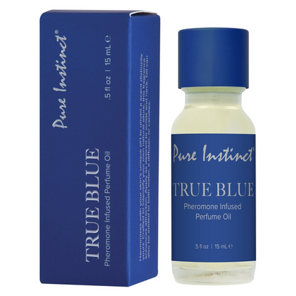 PURE INSTINCT - SIGNATURE - PHEROMONE PERFUME OIL WITH DROPPER - TRUE BLUE - 0.5 fl oz | 15 mL