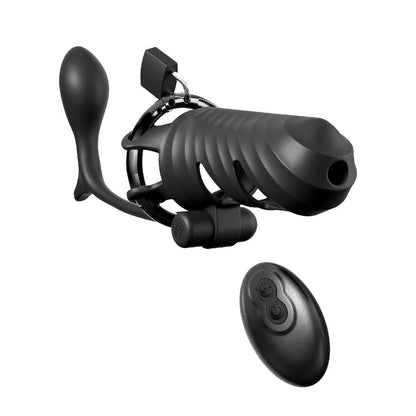 Vibrating Cock Blocker w/Ass-Gasm Plug