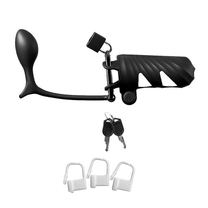 Vibrating Cock Blocker w/Ass-Gasm Plug