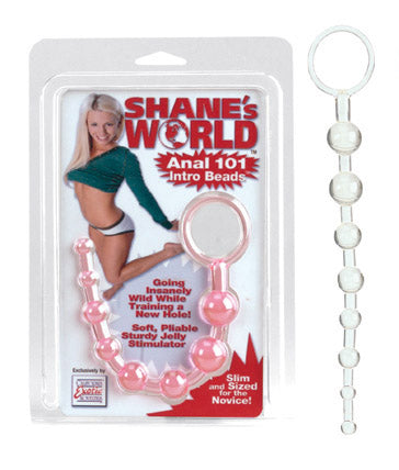 SE1314-00-2 Shanes World Anal 101 Intro Beads Clear