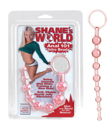 SE1314-04-2 Shanes World Anal 101 Intro Beads Pink