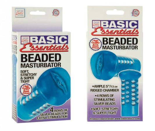 SE1786-12-3 Basic Essentials Beaded Masturbator