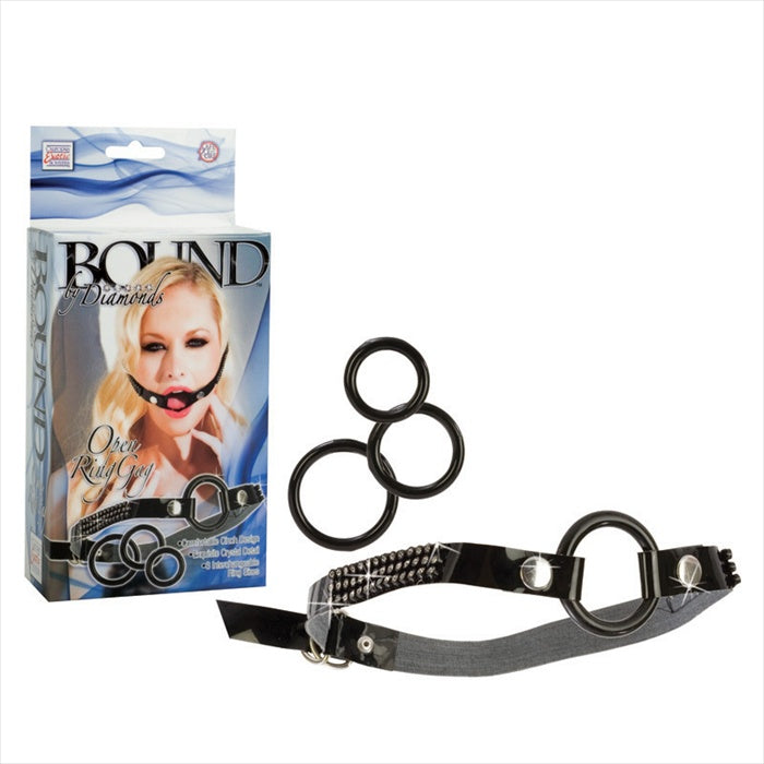 SE2656-55-3 Bound By Diamonds Open Ring Gag