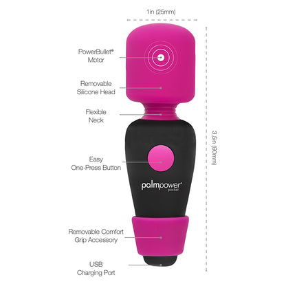 BM30828 Palm Power Pocket Massager Pink