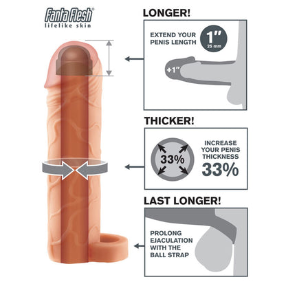 Fantasy X-tensions Perfect 1" Extension with Ball Strap
