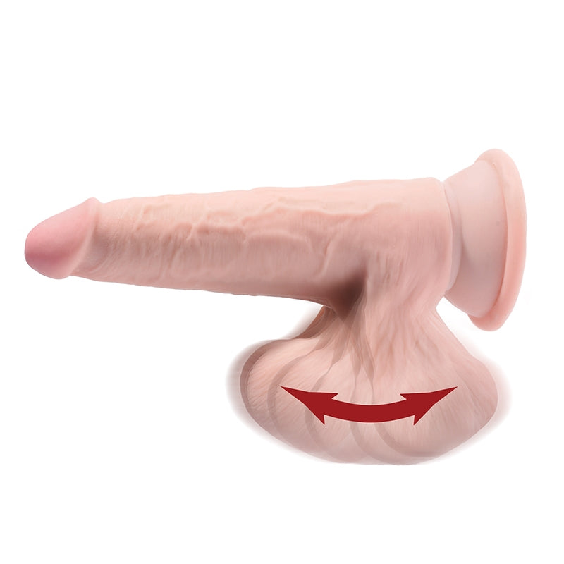 King Cock Plus 9" Triple Density Cock With Swinging Balls