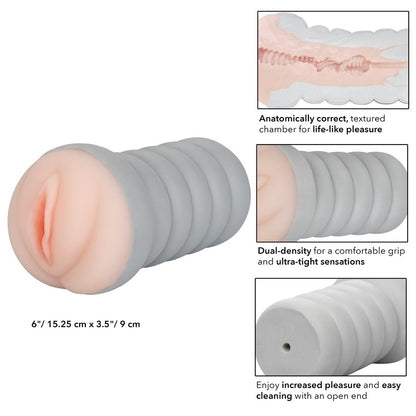 SE0929-50-3 Ribbed Gripper Tight Pussy Ivory