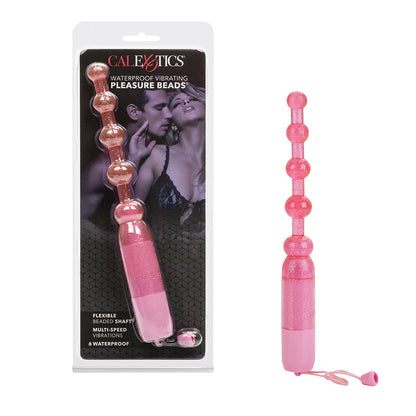 SE1329-04-2 Waterproof Vibrating Pleasure Beads Pink